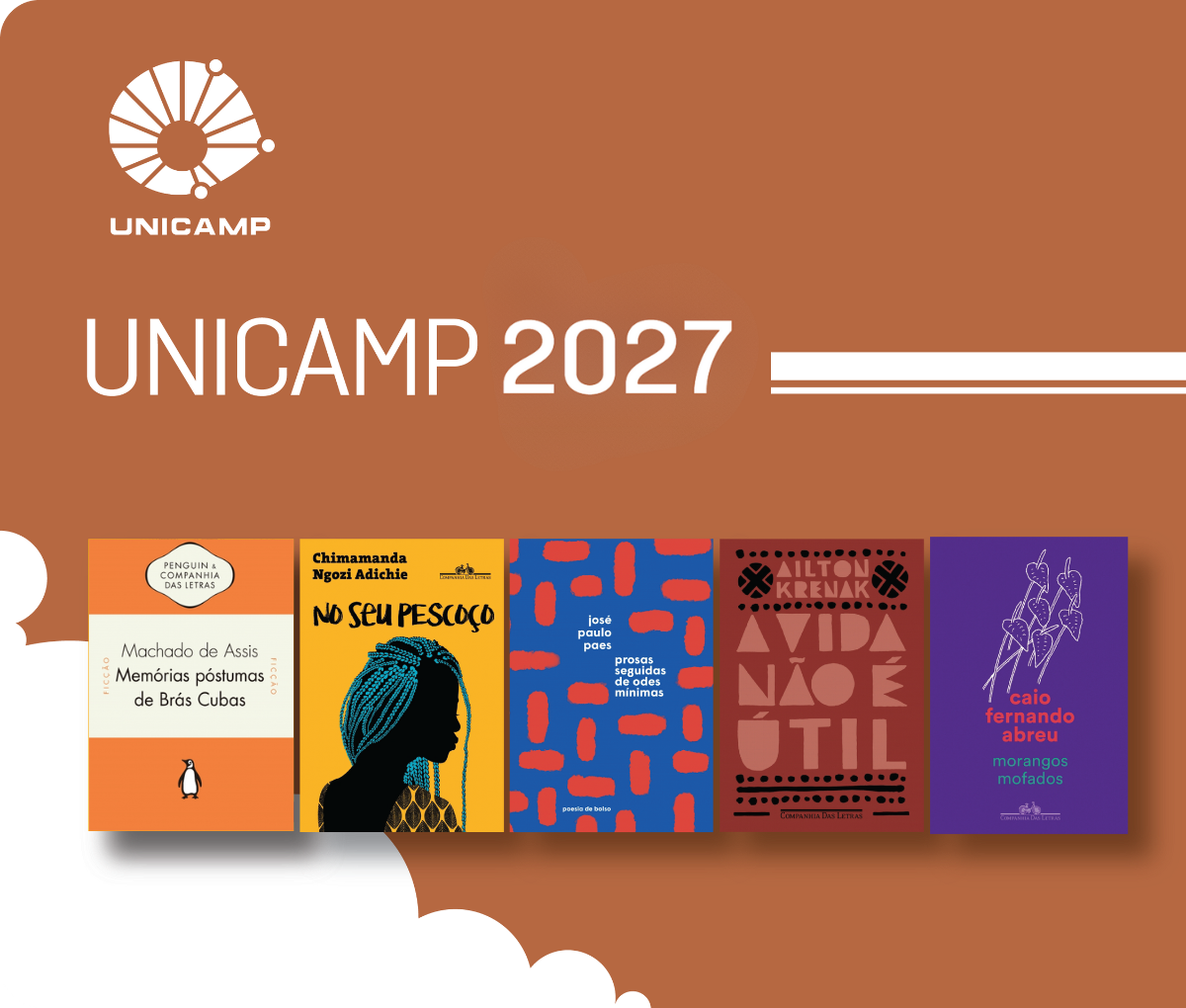 obras da companhia selecionadas para o vestibular COMVEST - UNICAMP 2027
