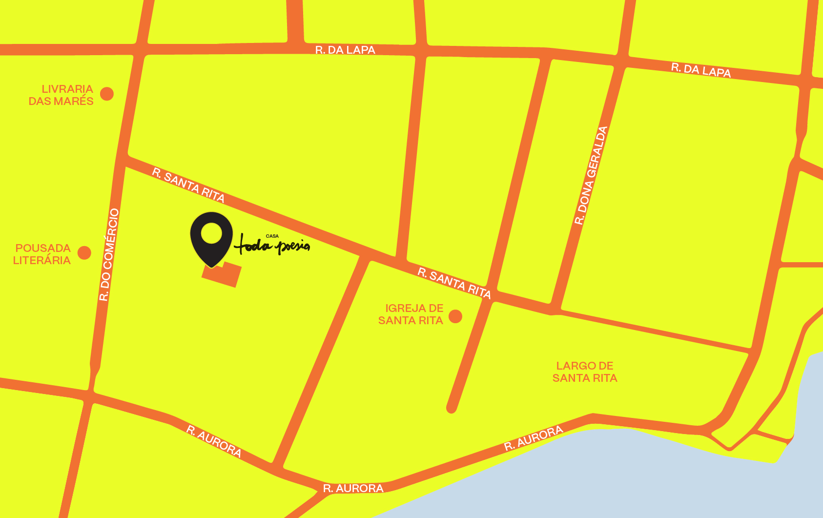 Mapa da Casa Toda Poesia na 23ª Flip