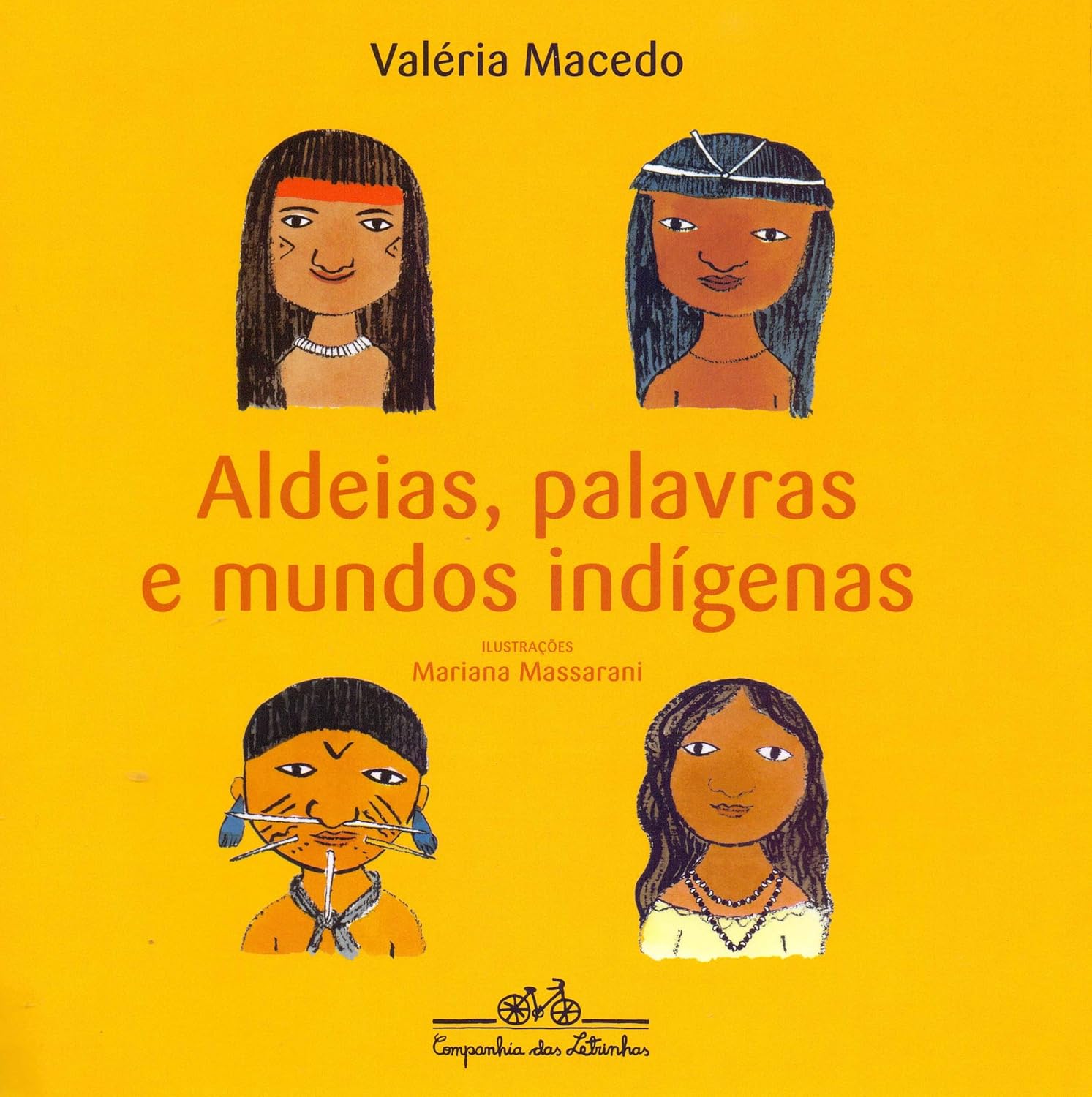 Ilustração de Aldeias, palavras e mundo indigenas