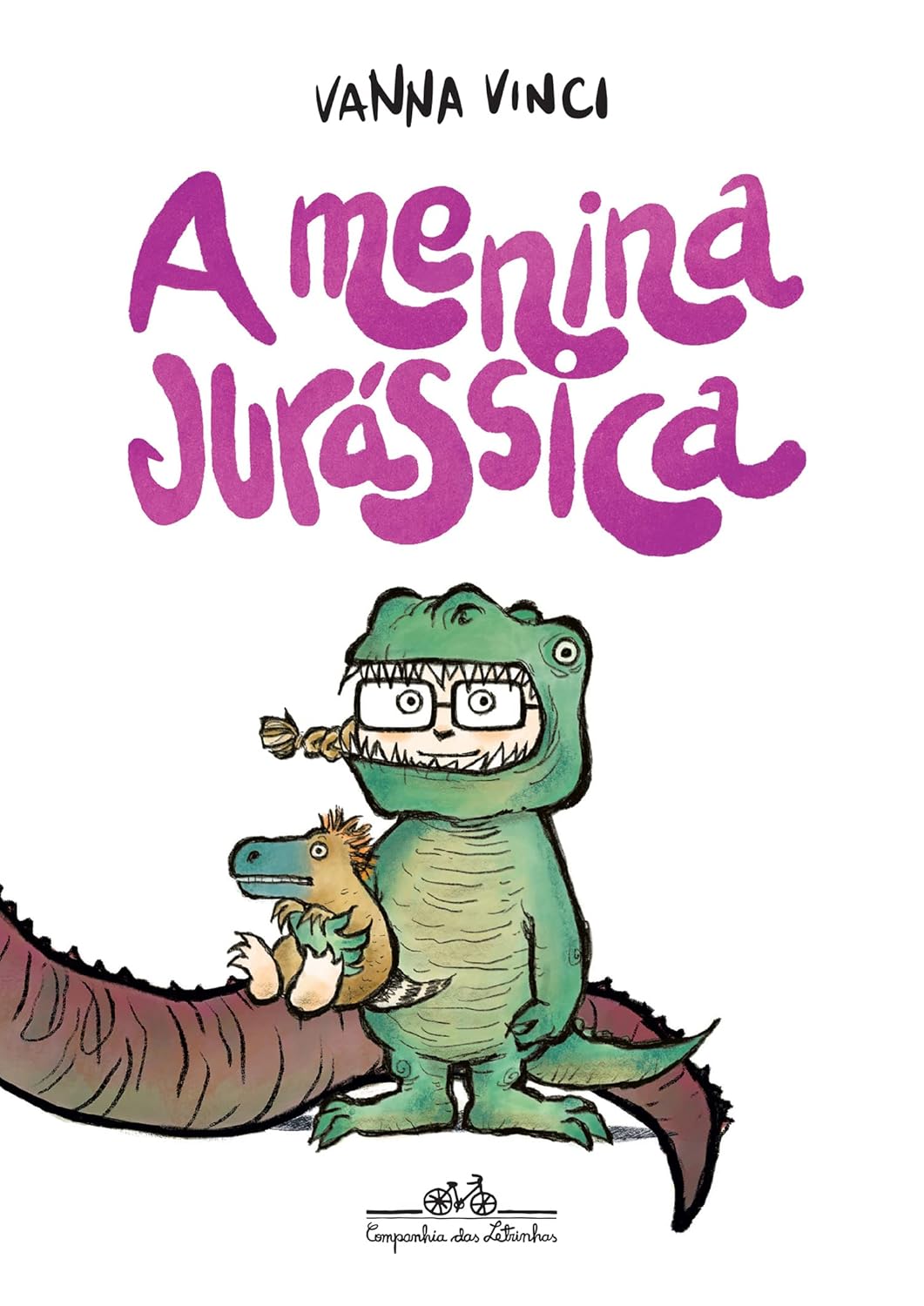Capa de 'A menina jurássica'