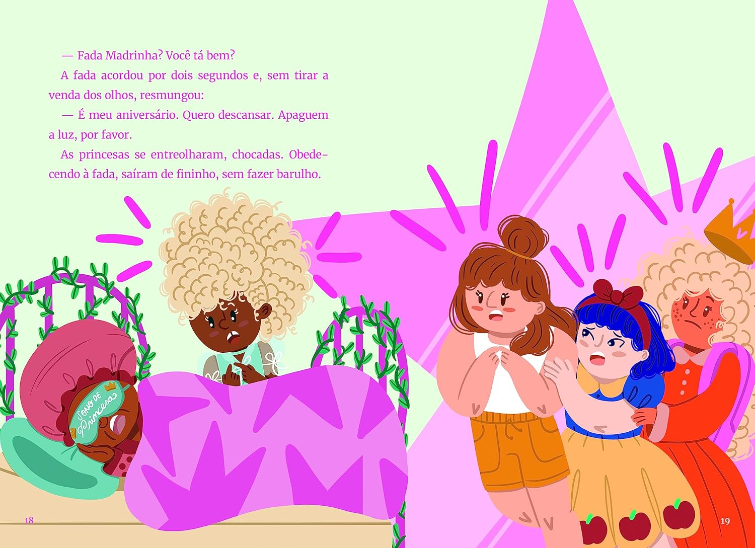 Ilustração de 'O pedido da fada madrinha'