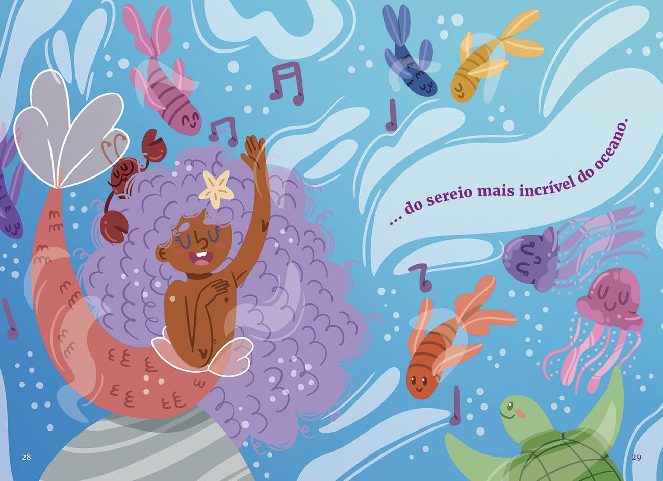 Ilustração de 'O pequeno sereio'