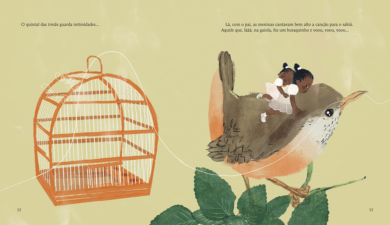 Ilustração de 'O quintal das irmãs'