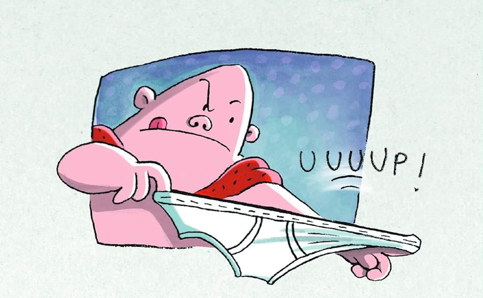 Ilustração de 'As aventuras do Capitão Cueca'