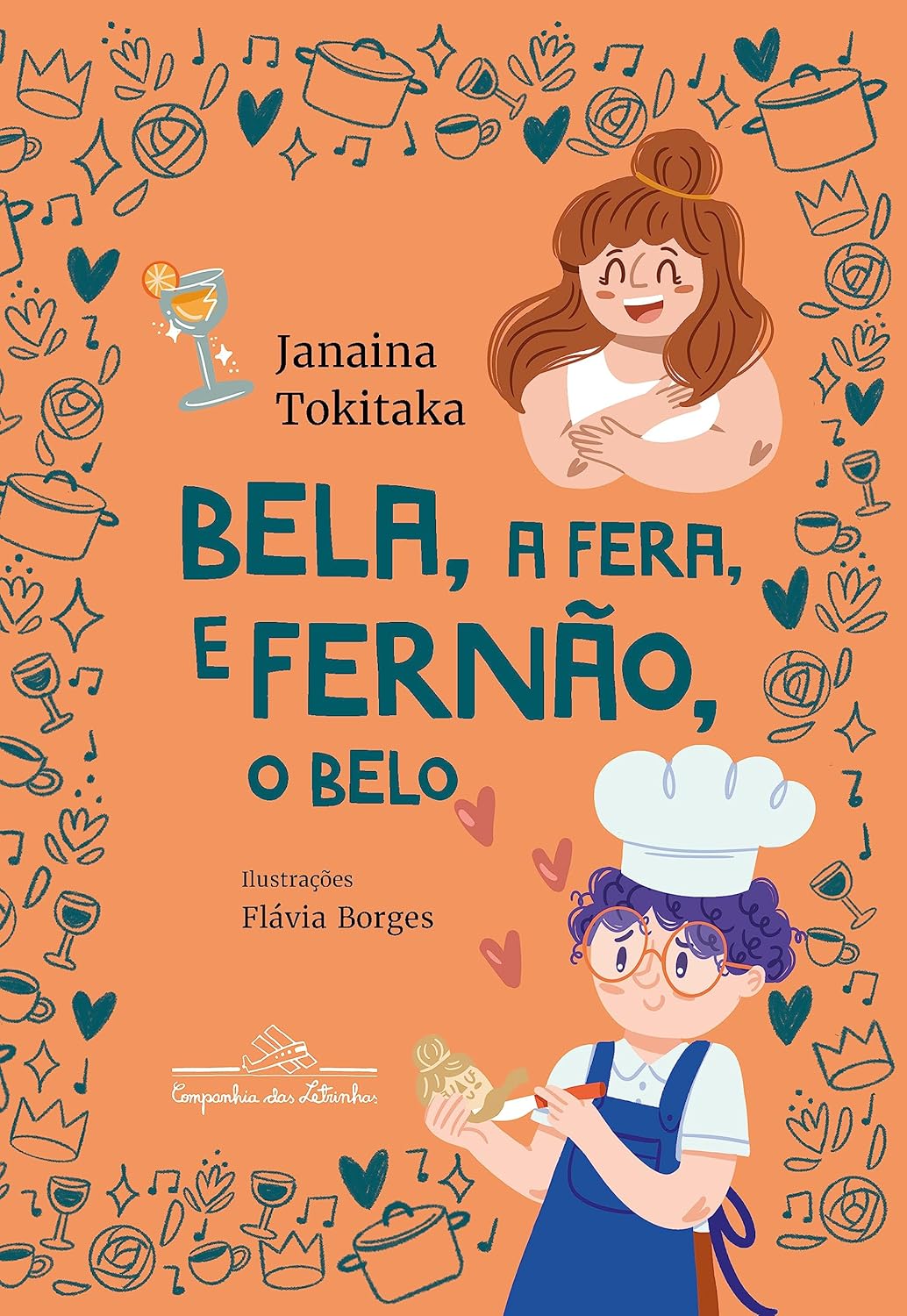 Ilustração de 'Bela, a fera, e Fernão, o belo'