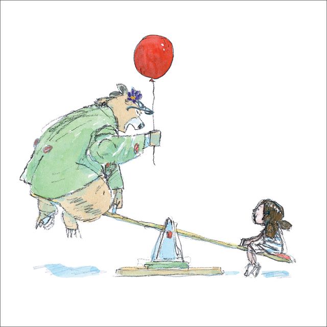 Ilustração de 'Lulu e o urso'