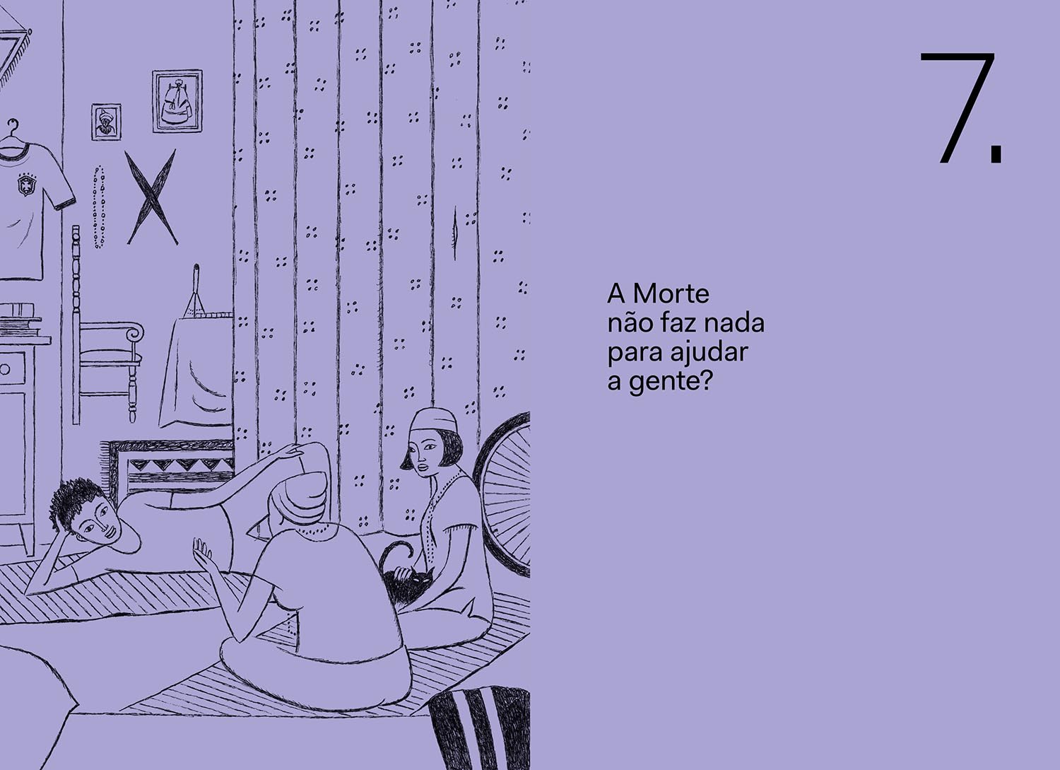 Ilustração de 'A morte e o menino sem destino'