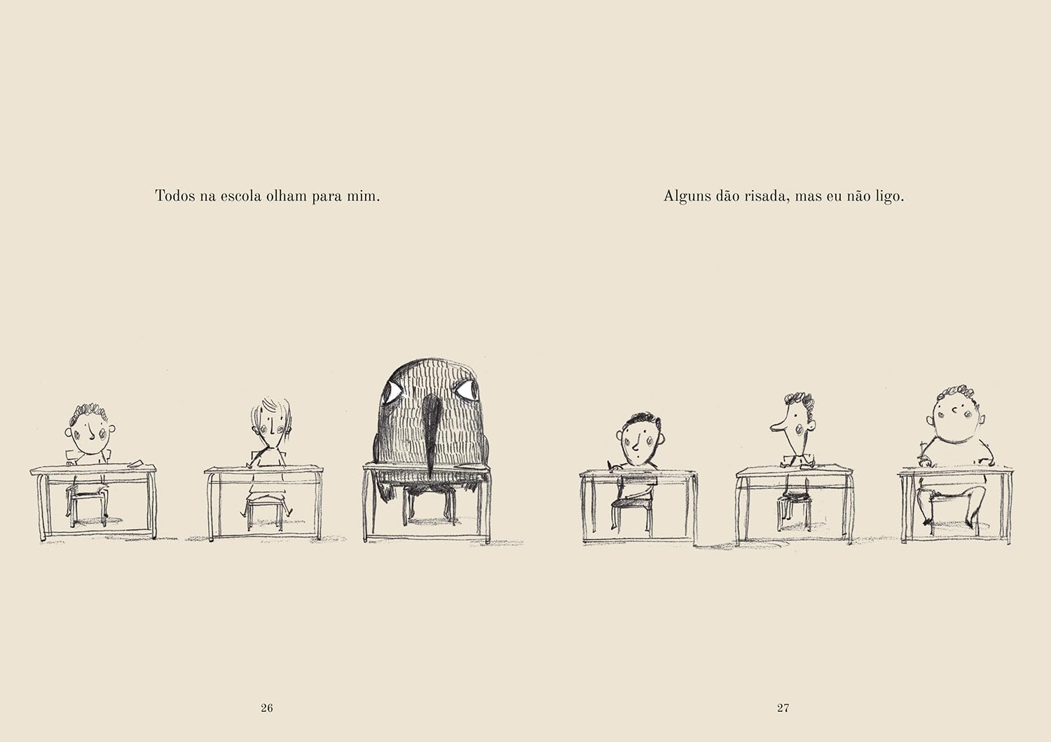 Ilustração de 'O dia em que virei um pássaro'