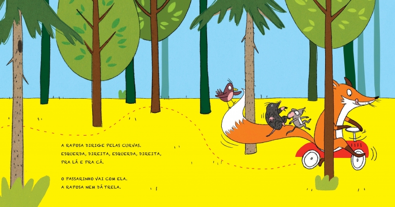 A raposa vai de carro - Susanne Strasser - Grupo Companhia das Letras